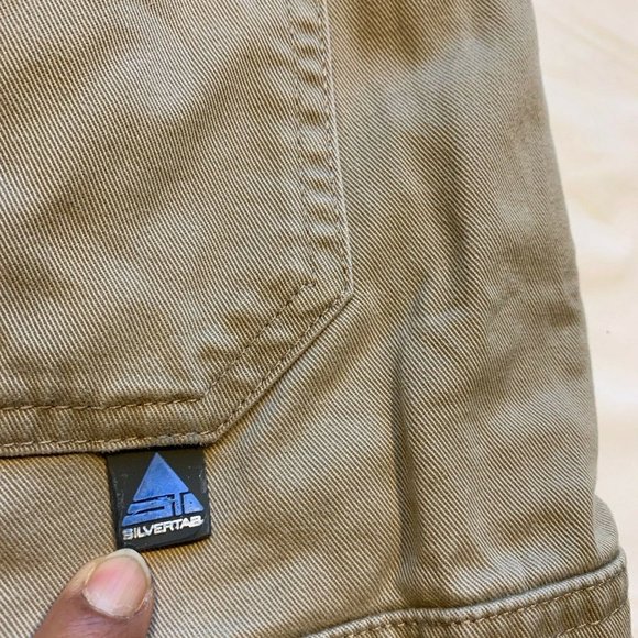 Vintage Levis SilverTab Cargo Shorts‎ Mens 34 (35x11) Relaxed Heavyweight Y2K - Picture 8 of 12